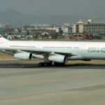 名古屋空港をタキシングするキャセイパシフィック航空/VR-HMT機。Cathay Pacific Airways Airbus A340-211/Aircraft Registration Number : VR-HMT
