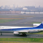 羽田空港を出発する全日空JA8509機。All Nippon Airways-ANA Lockheed L-1011-385-1 TriStar 1/Aircraft Registration Number : JA8509