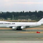 成田空港に着陸したサザンエアートランスポート航空。Southern Air Transport Boeing 747-212B(SF) 。Aircraft Registration Number : N745SJ