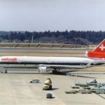 成田空港をタキシングするスイスエアーHB-IWL機。Swissair McDonnell Douglas MD-11 Aircraft Registration Number : HB-IWL