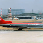 名古屋空港に着陸したノースウエスト航空N721RW機。Northwest Airlines B727-200/Aircraft Registration Number : N721RW